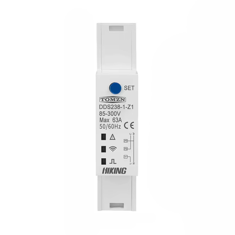 ZigBee умный-выключатель с полной защитой, счетчиками, таймером 1P+N 63A 230V Smart Life, Tuya [DDS238-1-Z1] Tomzn