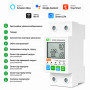 WiFi умное-реле с полной защитой, счетчиками, таймером 1P+N 63A 230V Smart Life, Tuya [WTDZW-63A] RMshebei