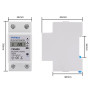 WiFi умное-реле с полной защитой, счетчиками, таймером 1P+N 60A 230V Smart Life, Tuya [TXM08] Taxnele