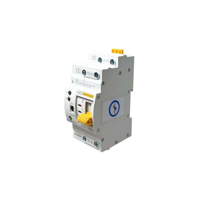 Автоматический переключатель ввода I-II 2P 63A [AVR-2-063] SB-ATS-2-063-UEC