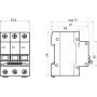 Автоматичний вимикач 3P 1А 6кА "D" [A0010170094] ВА-2017 АСКО