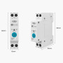 WiFi умный-выключатель с счетчиками, таймером 1P+N 50A 230V Smart Life, Tuya [TOB9-63M-50A] Tomzn