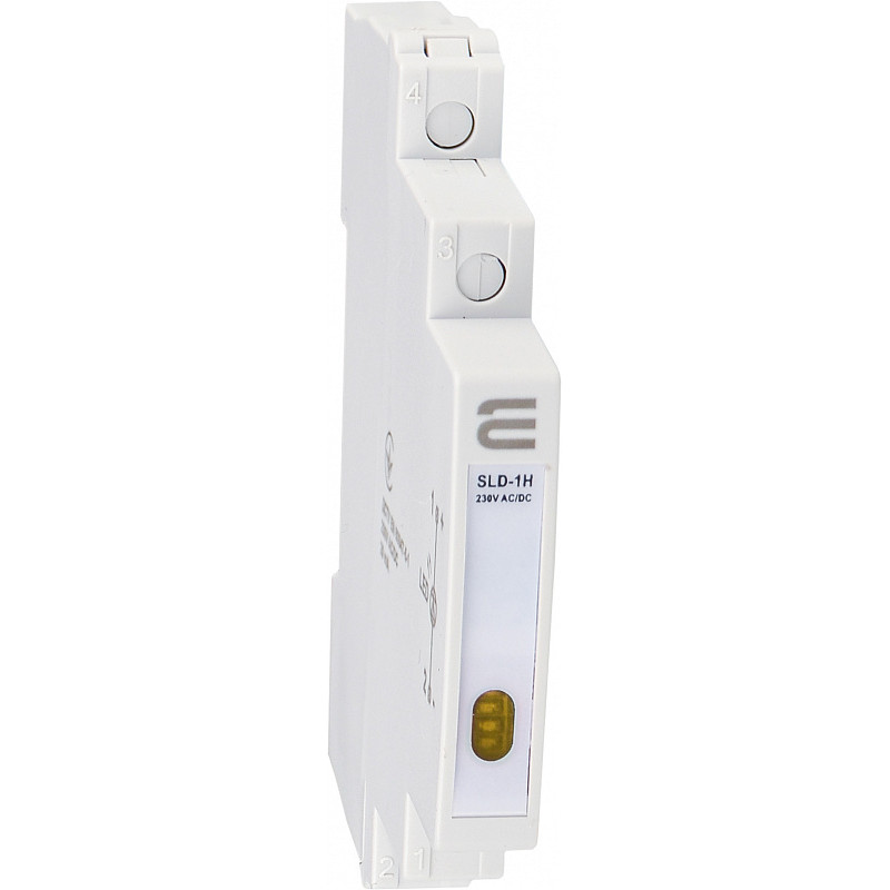 Модульная сигнальная арматура 230V AC/DC 9мм LED желтая [A0140030003] SLD-1H АСКО