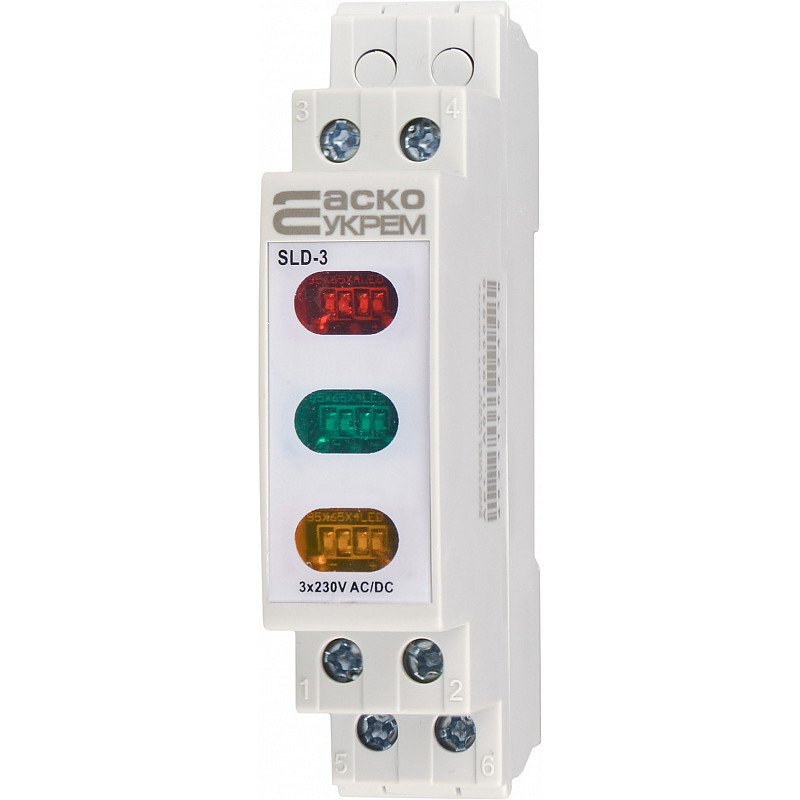 Модульна сигнальна арматура 230V AC/DC три кольори [A0140030036] SLD-3 АСКО