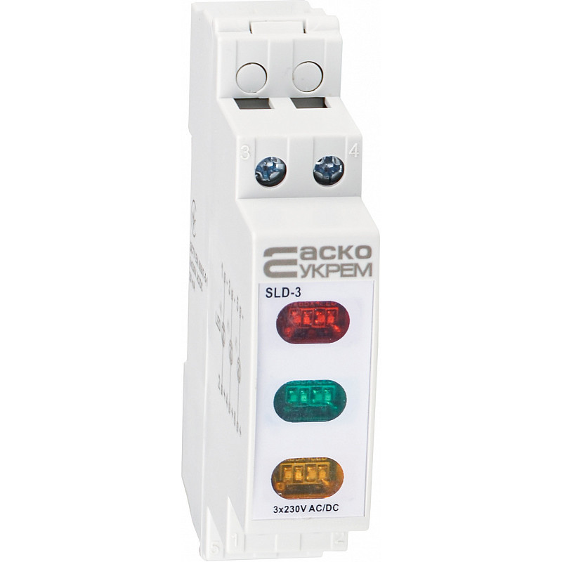Модульна сигнальна арматура 230V AC/DC три кольори [A0140030036] SLD-3 АСКО