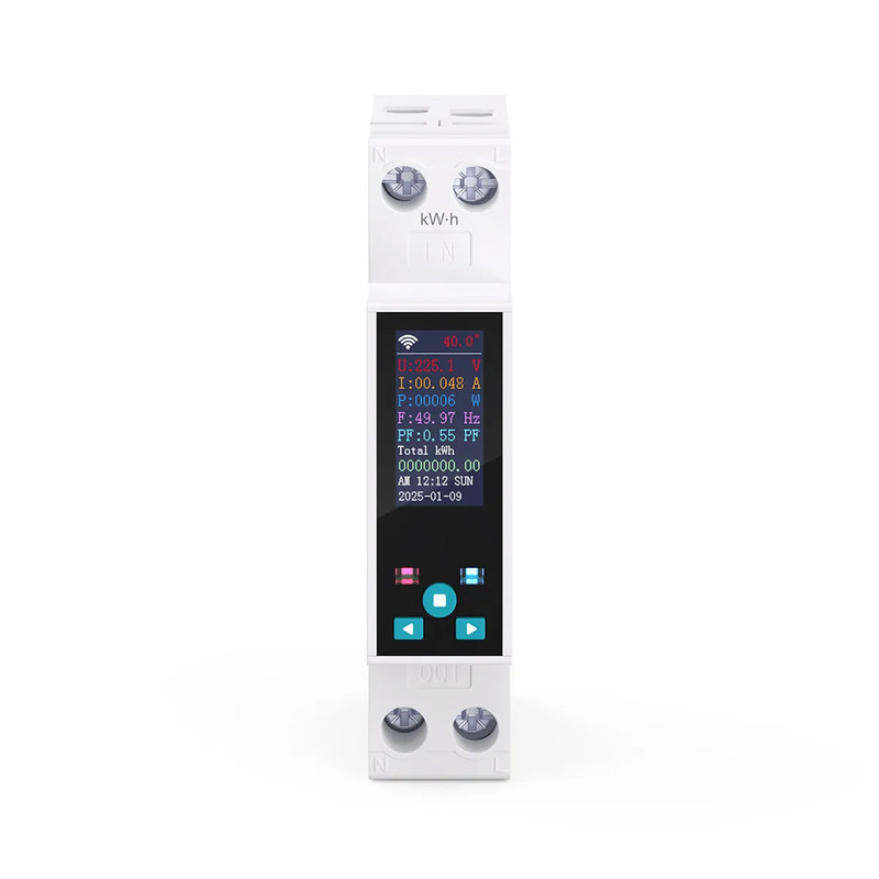 WiFi розумне-реле з повним захистом, лічильниками, таймером 1P+N 50A 230V Smart Life, Tuya [TO-Q-SYS-JWT] Tongou