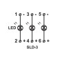 Модульна сигнальна арматура 230V AC/DC три кольори [A0140030036] SLD-3 АСКО