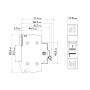 Выключатель-разъединитель 1-0-2 1P 63A трехпозиционный [A0010220004] RPV АСКО