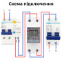 WiFi умное-реле с полной защитой, счетчиками, таймером 1P+N 63A 230V Smart Life, Tuya [TOML-VA] Tomzn