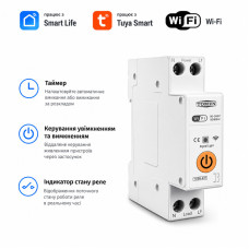 WiFi умный-выключатель, только таймер 1P+N 40A 230V Smart Life, Tuya [TOB9-63T-40A] Tomzn
