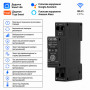 WiFi розумний-вимикач з повним захистом, лічильниками, таймером, для PV-систем 1P+N 1-63A 230V Smart Life, Tuya [GYDZT-1PNL 63JLS] Geya