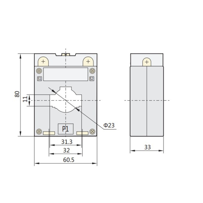 Трансформатор струму 200/5A CL0.5 IEC [364923] BH-0.66 30I CHINT