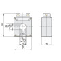 Трансформатор струму 100/5A CL0.5 IEC [824017] BH-0.66 30I B CHINT