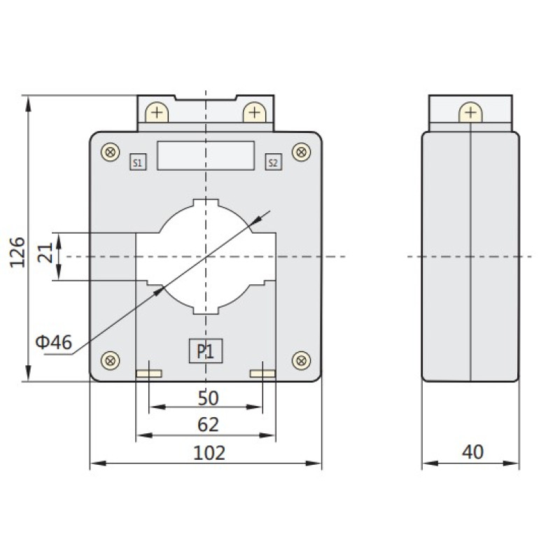 Трансформатор струму 400/5A CL0.5 IEC [824188] BH-0.66 60I CHINT