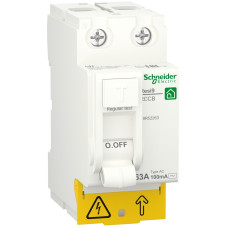 Устройство защитного отключения (УЗО) 2P 63A 100мА тип АС [R9R52263] RESI9 Schneider Electric