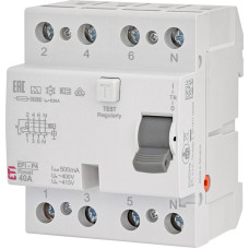 Устройство защитного отключения (УЗО) 3P+N 40А 500мА тип А Reset [2061892] EFI-P4R ETI