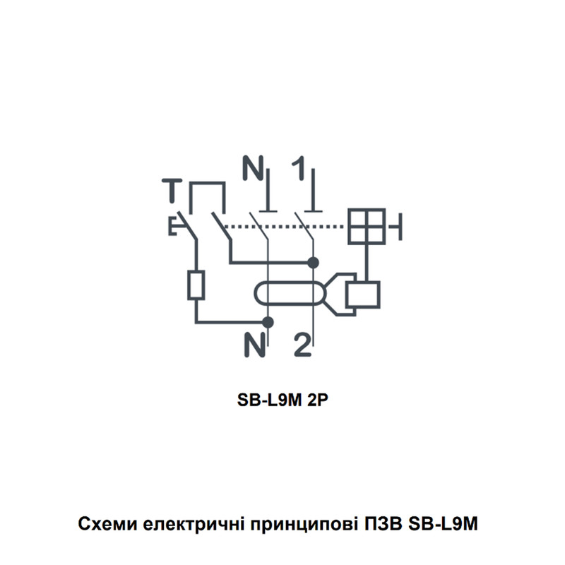 Устройство защитного отключения (УЗО) 2P 50A 30мА тип AC [RCCB61-2-050-030-AC] SB-L9M UEC
