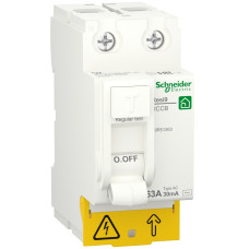 Устройство защитного отключения (УЗО) 2P 63A 30мА тип АС [R9R51263] RESI9 Schneider Electric
