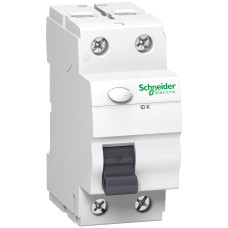 Устройство защитного отключения (УЗО) 2P 25A 30мА тип A [A9Z01225] Acti9 ID K Schneider Electric