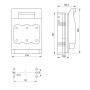 Запобіжник-вимикач-роз'єднувач 3P 630A 690V [i0760087] e.fuse.VR.630 ENEXT