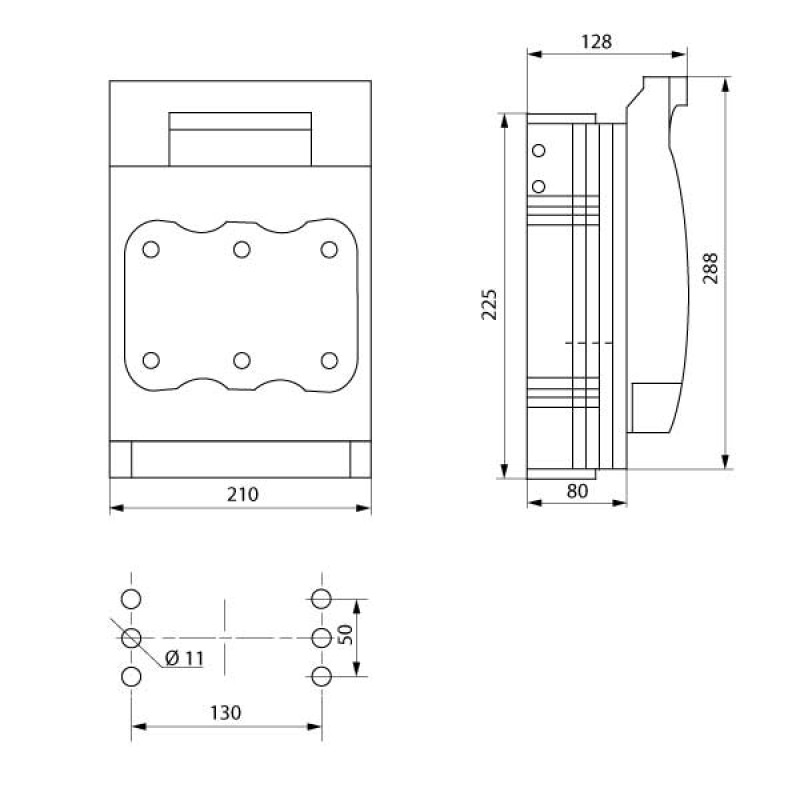 Предохранитель-выключатель-разъединитель 3P 400A 690V [i0760086] e.fuse.VR.400 ENEXT