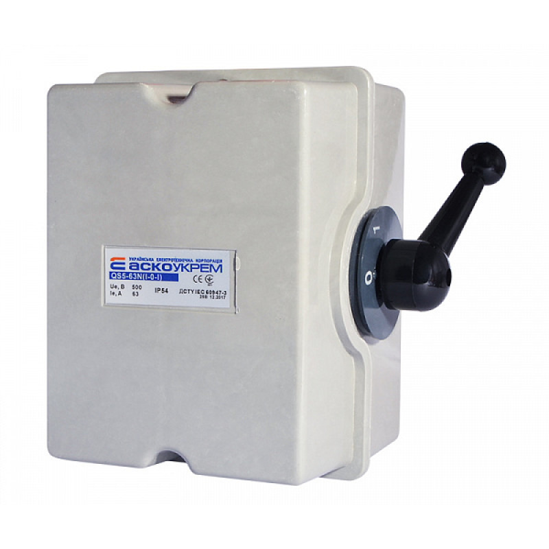 Разъеденитель "I-0-I" 3P 63A 660V [A0100010008] QS5-63N АСКО