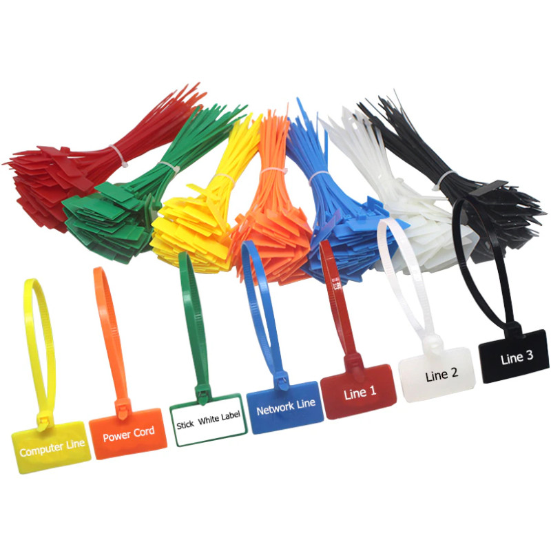 Хомут белый 3x100мм с маркировочной площадкой 19.5x12.5мм (1шт.) нейлон [NCT3х100W] TACTIX
