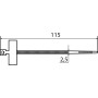 Хомут белый 2.5x115мм с маркировочной площадкой 11x21мм (1шт.) нейлон [A0150090029] CHS-110MKT АСКО