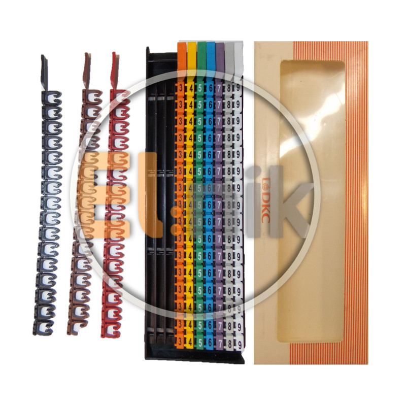 Комплект цифр ("0...9"/4-6 мм.кв/160шт) маркеров ДКС [DART.M04060]