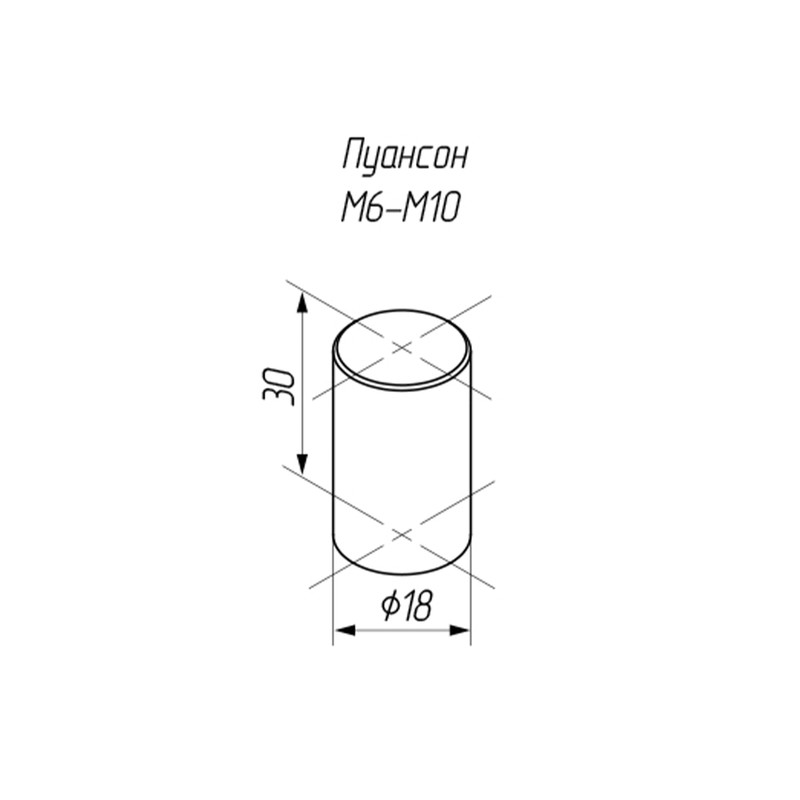 Пуансон M6-M10 [98500985RVT3606100] RVT 3600 Rivettop