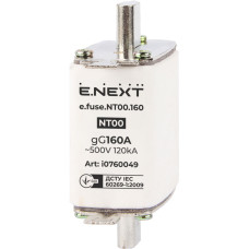 Предохранитель ножевой с плавкой вставкой NT00 160A gG [i0760049] e.fuse.nt00.160 E.NEXT