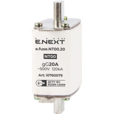 Предохранитель ножевой с плавкой вставкой NT00 20А gG [i0760079] e.fuse.NT00.20 E.NEXT