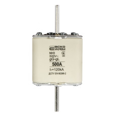Предохранитель ножевой с плавкой вставкой NH3 500A gG [A0050010040] АСКО