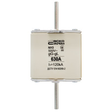 Предохранитель ножевой с плавкой вставкой NH3 630A gG [A0050010041] АСКО