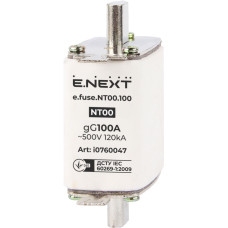 Предохранитель ножевой с плавкой вставкой NT00 100A gG [i0760047] e.fuse.nt00.100 E.NEXT
