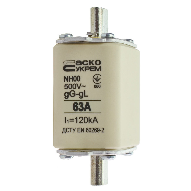 Предохранитель ножевой с плавкой вставкой NH00 63A gG [A0050010013] АСКО