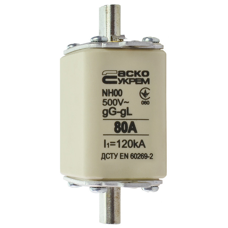 Предохранитель ножевой с плавкой вставкой NH00 80A gG [A0050010014] АСКО