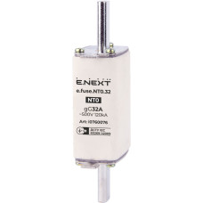 Предохранитель ножевой с плавкой вставкой NT0 32А gG [i0760076] e.fuse.NT0.32 E.NEXT