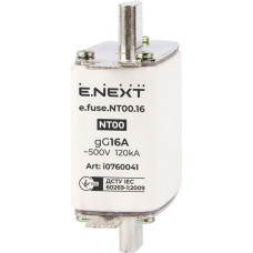 Предохранитель ножевой с плавкой вставкой NT00 16A gG [i0760041] e.fuse.nt00.16 E.NEXT