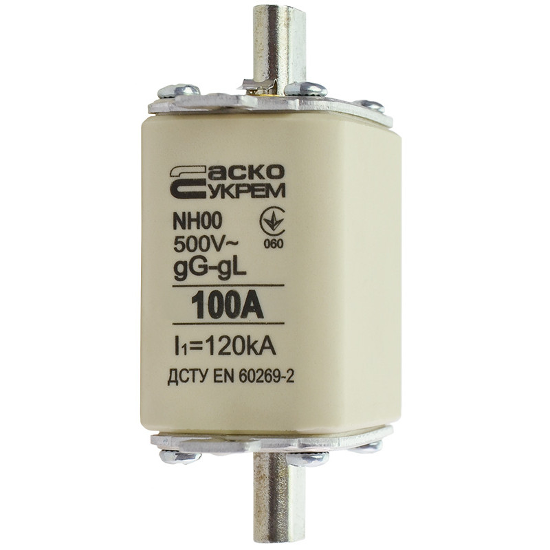 Предохранитель ножевой с плавкой вставкой NH00 100A gG [A0050010015] АСКО