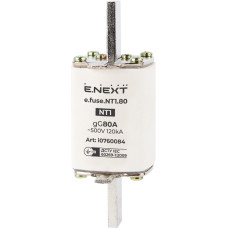 Предохранитель ножевой с плавкой вставкой NT1 80А gG [i0760084] e.fuse.NT1.80 E.NEXT