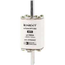 Предохранитель ножевой с плавкой вставкой NT1 160А gG [i0760057] e.fuse.nt1.160 E.NEXT
