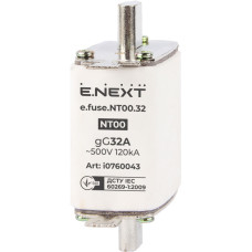 Предохранитель ножевой с плавкой вставкой NT00 32A gG [i0760043] e.fuse.nt00.32 E.NEXT