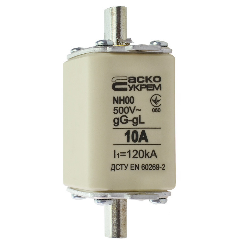 Предохранитель ножевой с плавкой вставкой NH00 10A gG [A0050010007] АСКО