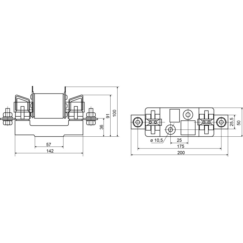 Тримач запобіжника 1P NH1 250A [A0050020010] АСКО