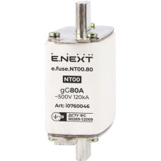 Предохранитель ножевой с плавкой вставкой NT00 80А gG [i0760046] e.fuse.NT00.80 E.NEXT