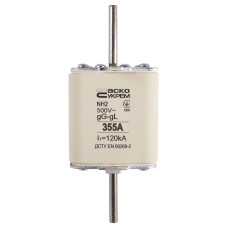 Предохранитель ножевой с плавкой вставкой NH2 355A gG [A0050010044] АСКО