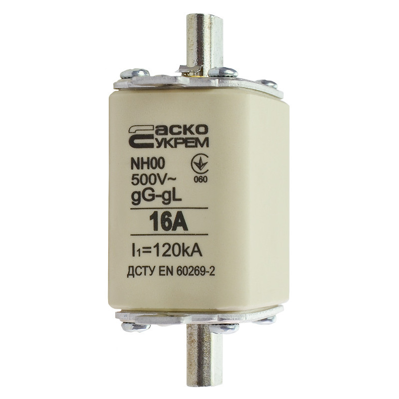 Предохранитель ножевой с плавкой вставкой NH00 16A gG [A0050010008] АСКО