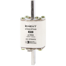 Предохранитель ножевой с плавкой вставкой NT2 63А gG [i0760070] e.fuse.nt2.63 E.NEXT