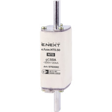 Предохранитель ножевой с плавкой вставкой NT0 50А gG [i0760082] e.fuse.NT0.50 E.NEXT